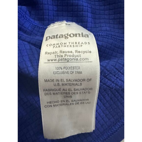 Patagonia XXS Midweight Capilene Long Sleeve Base Layer Polartec Crewneck Blue - Picture 5 of 9